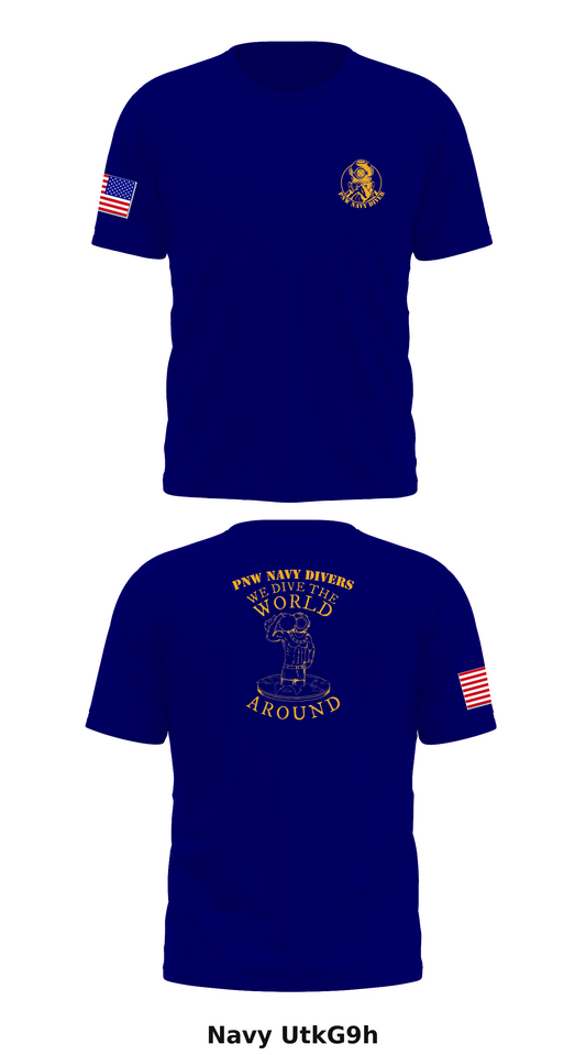 Everett Dive Locker Store 1 Core Men's SS Performance Tee - UtkG9h