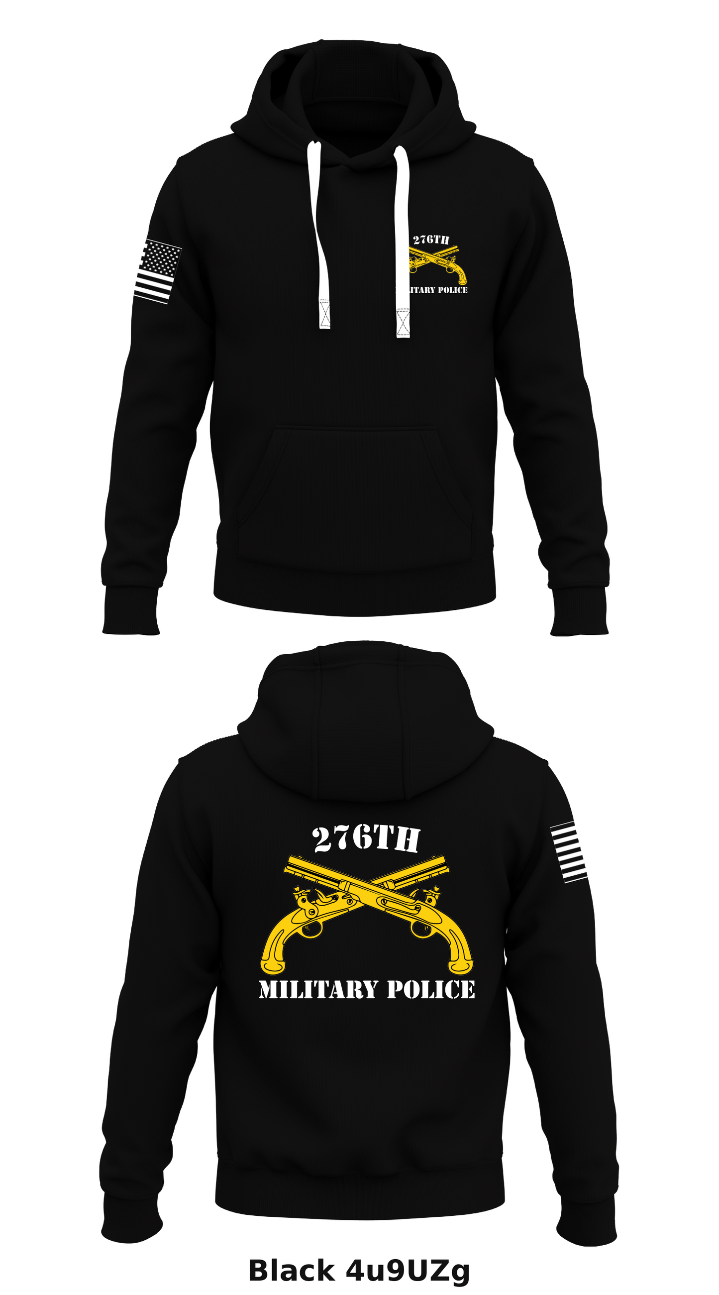 276th MP Company Store 1  Core Men's Hooded Performance Sweatshirt - 4u9UZg
