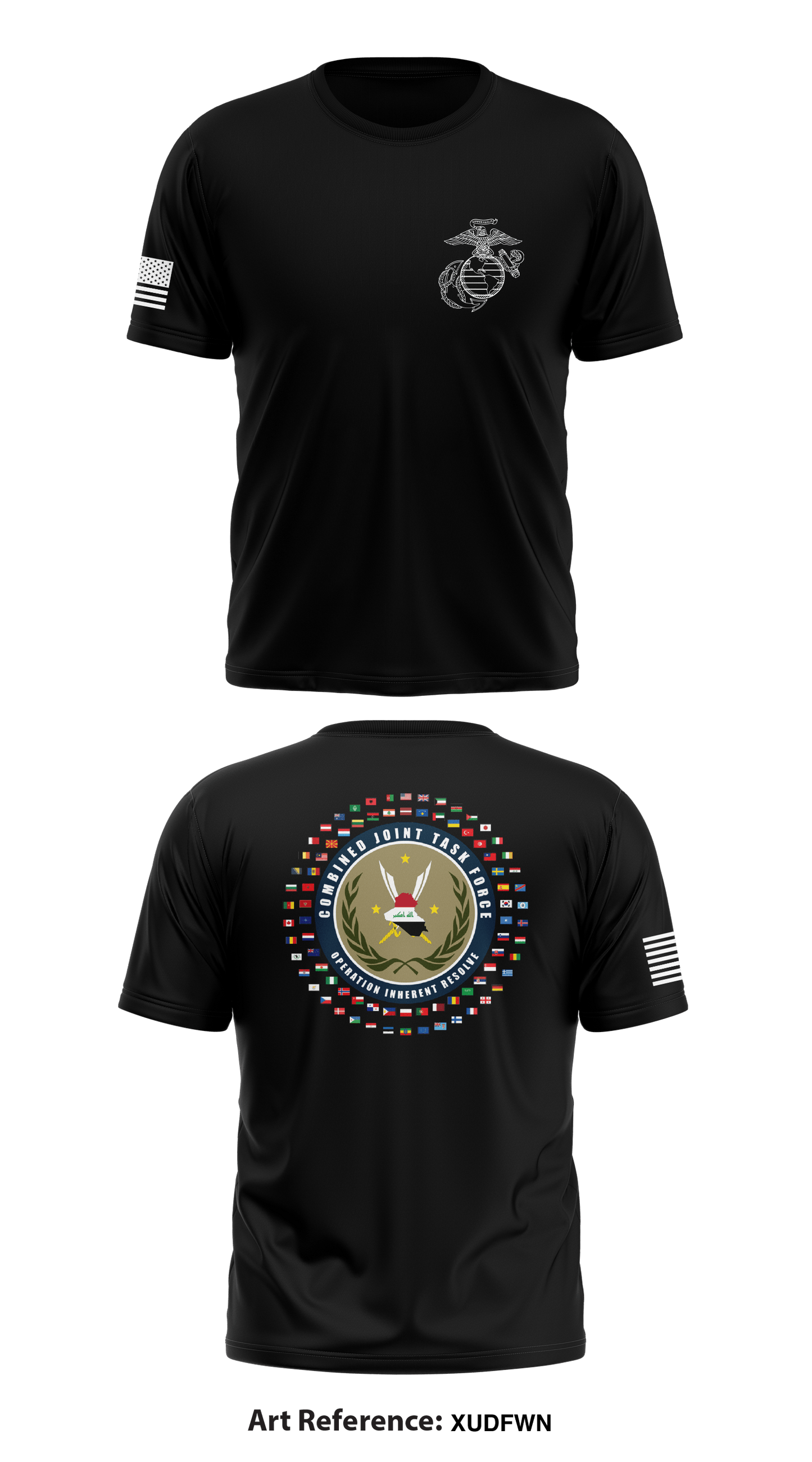 Combined Joint Task Force-Operation Inherent Resolve Store 1 Core Men's SS Performance Tee - xUDFwn