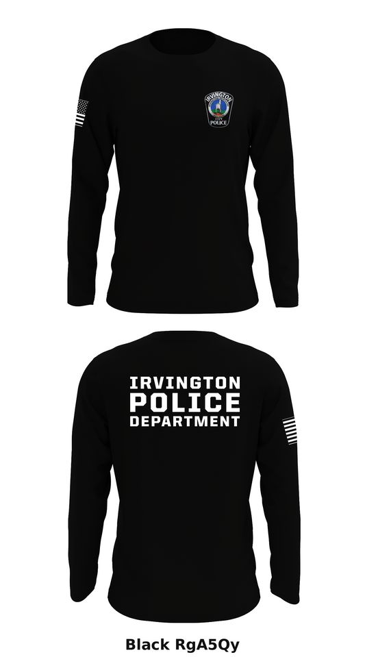 Irvington Police Department Store 1 Core Men's LS Performance Tee - RgA5Qy