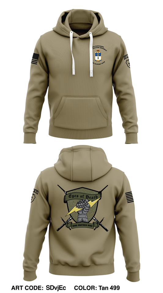 1-21 IN Fire Support Element  Store 1  Core Men's Hooded Performance Sweatshirt - sceCH6
