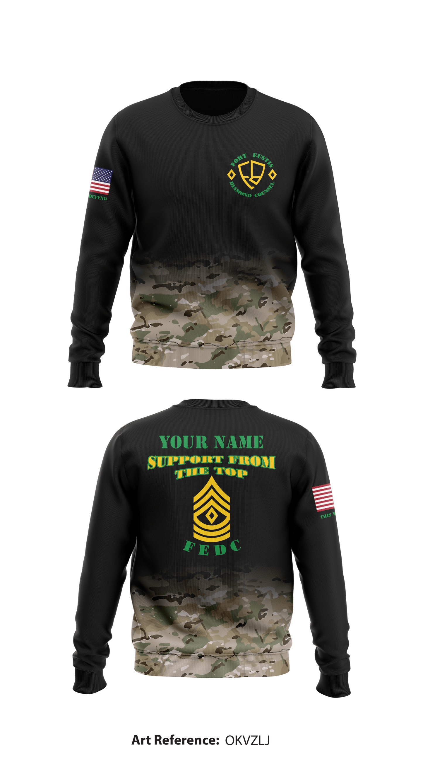 FEDC Store 1 Core Men's Crewneck Performance Sweatshirt - Okvzlj