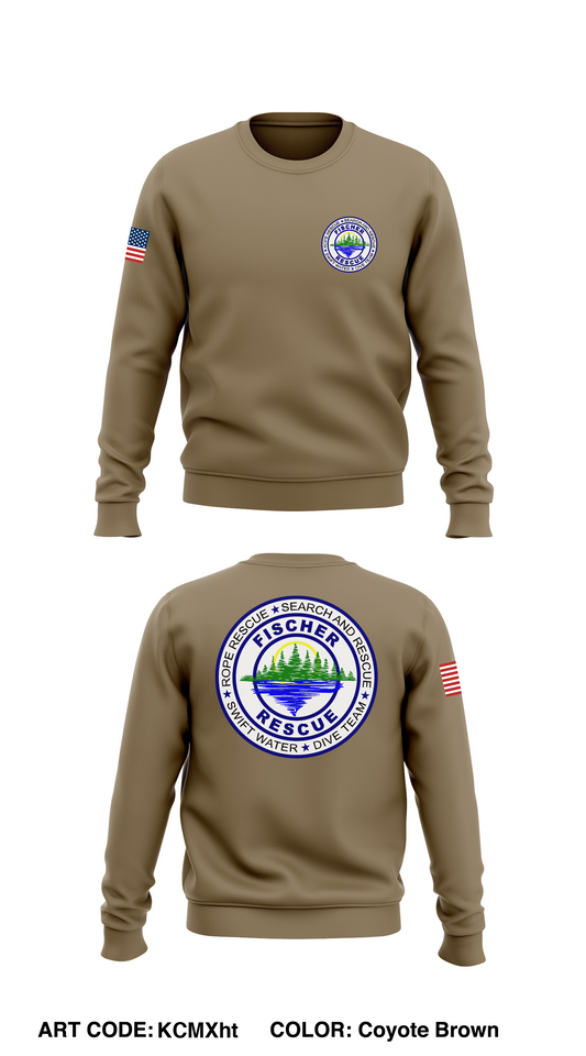 FISCHER RESCUE Store 1 Core Men's Crewneck Performance Sweatshirt - KCMXht