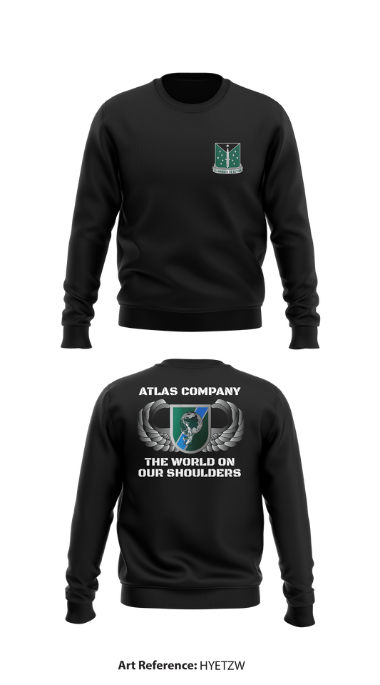 ATLAS COMPANY  Store 1 Core Men's Crewneck Performance Sweatshirt - HYeTzw
