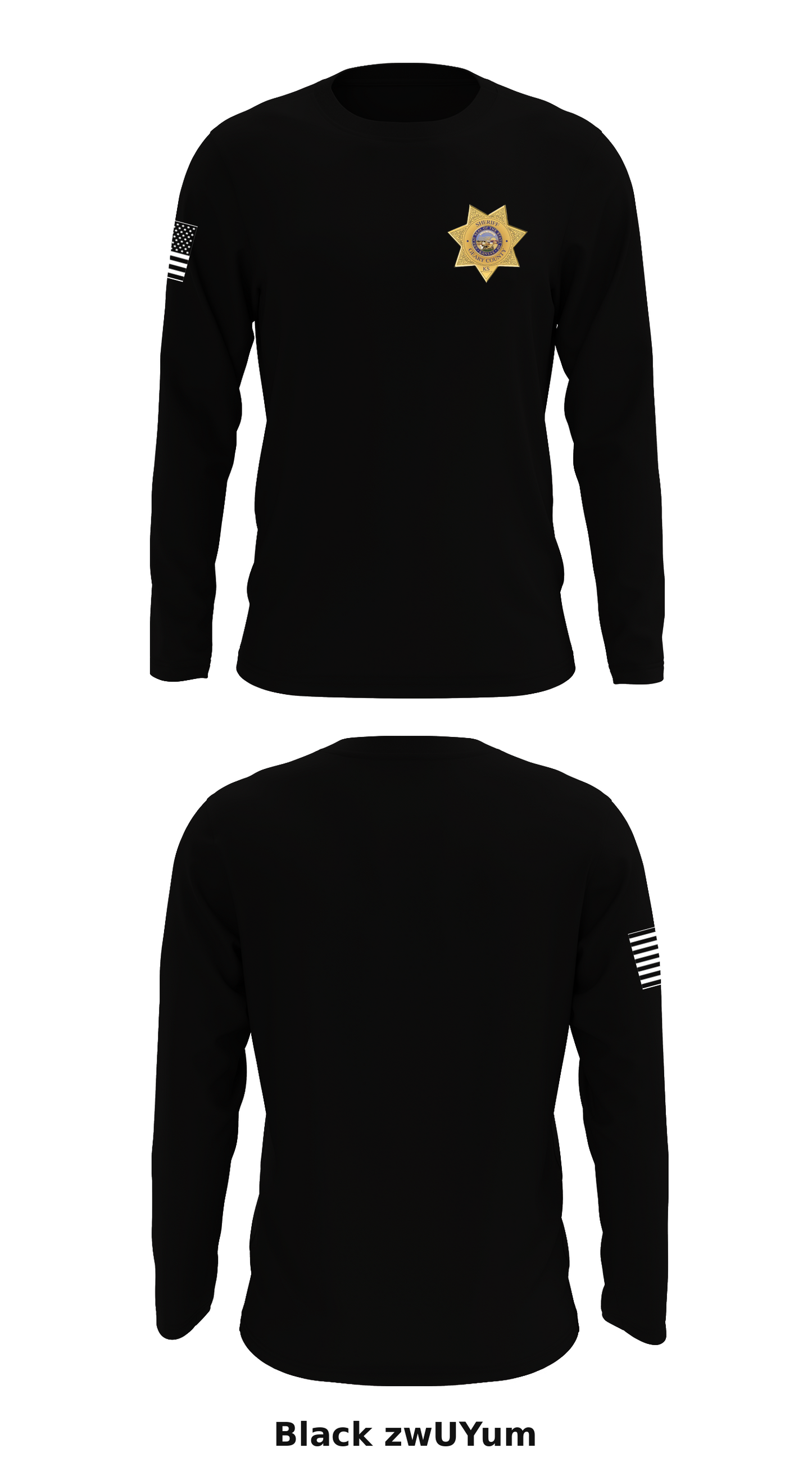 Geary County Sheriffs Office Store 1 Core Men's LS Performance Tee - zwUYum