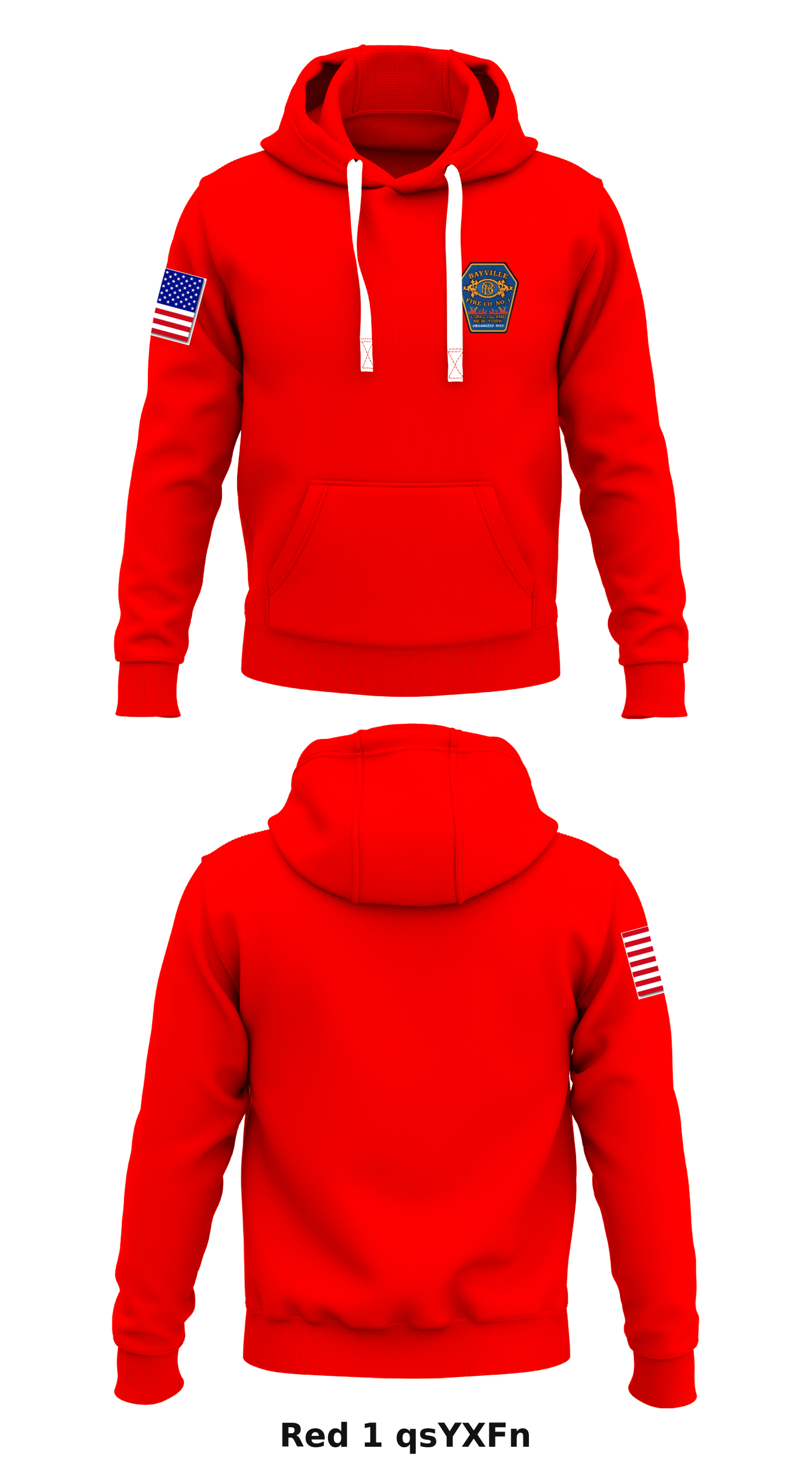 Bayville fire co Store 1  Core Men's Hooded Performance Sweatshirt - qsYXFn