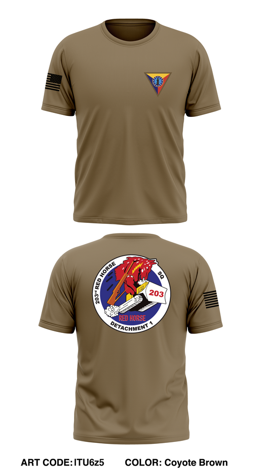 203 Red Horse Store 1 Core Men's SS Performance Tee - lTU6z5