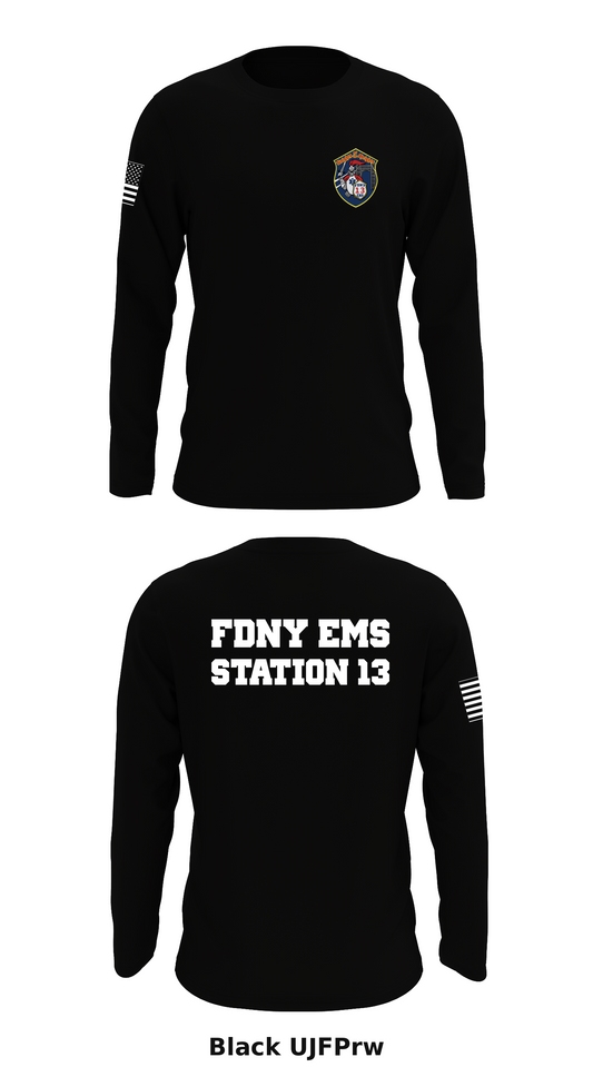 FDNY EMS Station 13 Store 1 Core Men's LS Performance Tee - UJFPrw