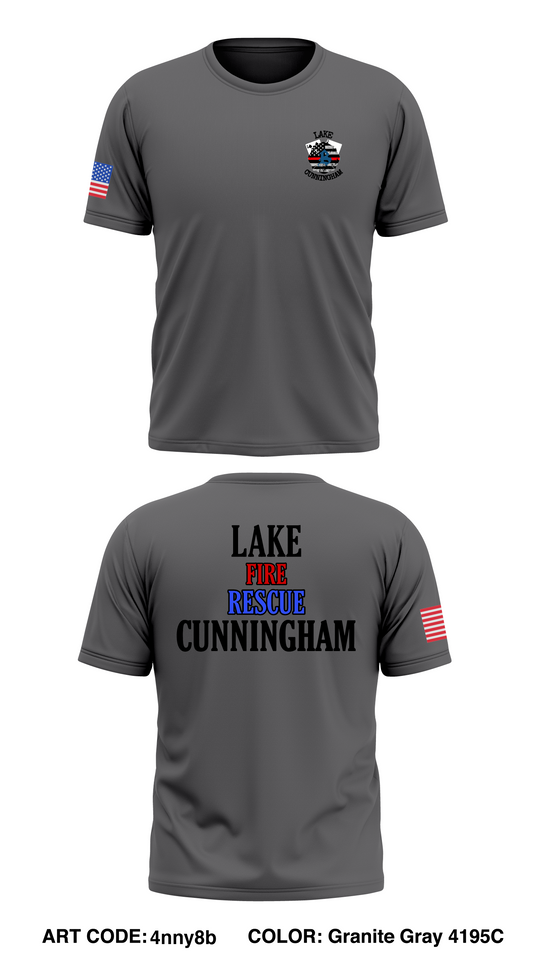 Lake Cunningham Fire Department Store 1 Core Men's SS Performance Tee - 4nny8b