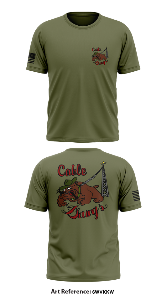 Cable dawgs Store 1 Core Men's SS Performance Tee - 6WvKKw