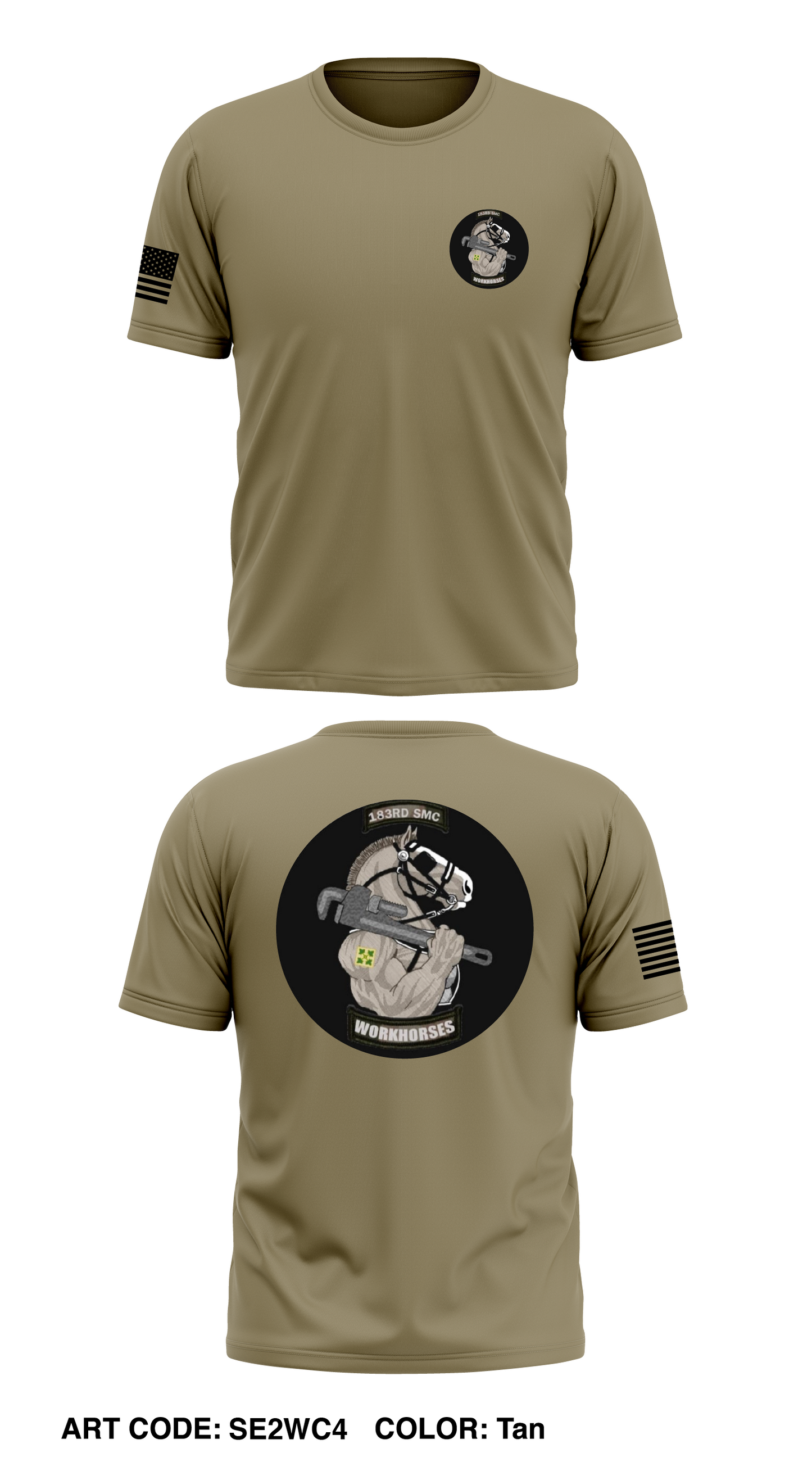 183D SMC, 68th CSSB, 4th SB, 4th ID Store 1 Core Men's SS Performance Tee - SE2WC4