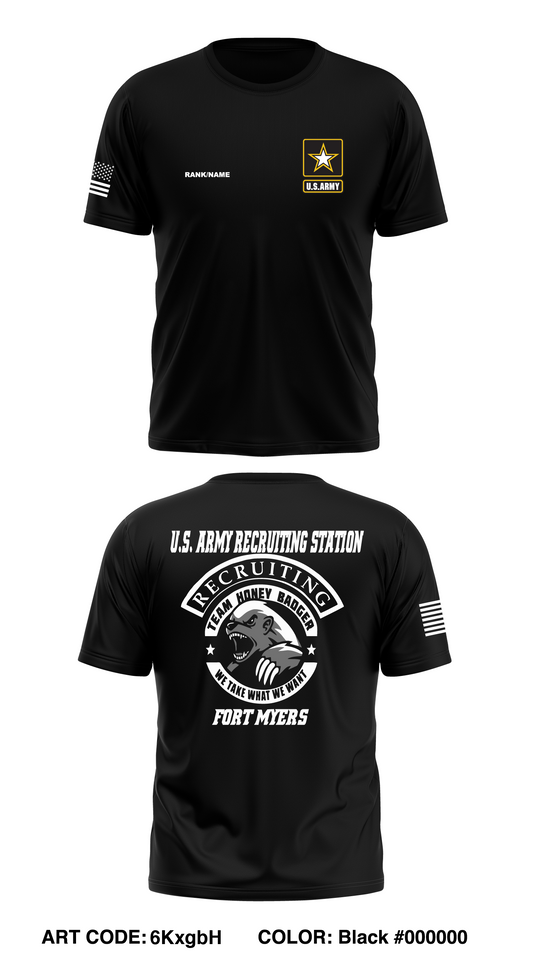 United States Army Recruiting-Fort Myers Station Store 1 Core Men's SS Performance Tee - 6KxgbH