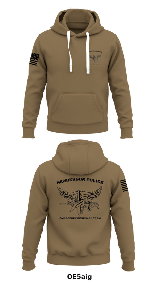 Henderson Police Emergency Response Team  Store 1  Core Men's Hooded Performance Sweatshirt - OE5aig