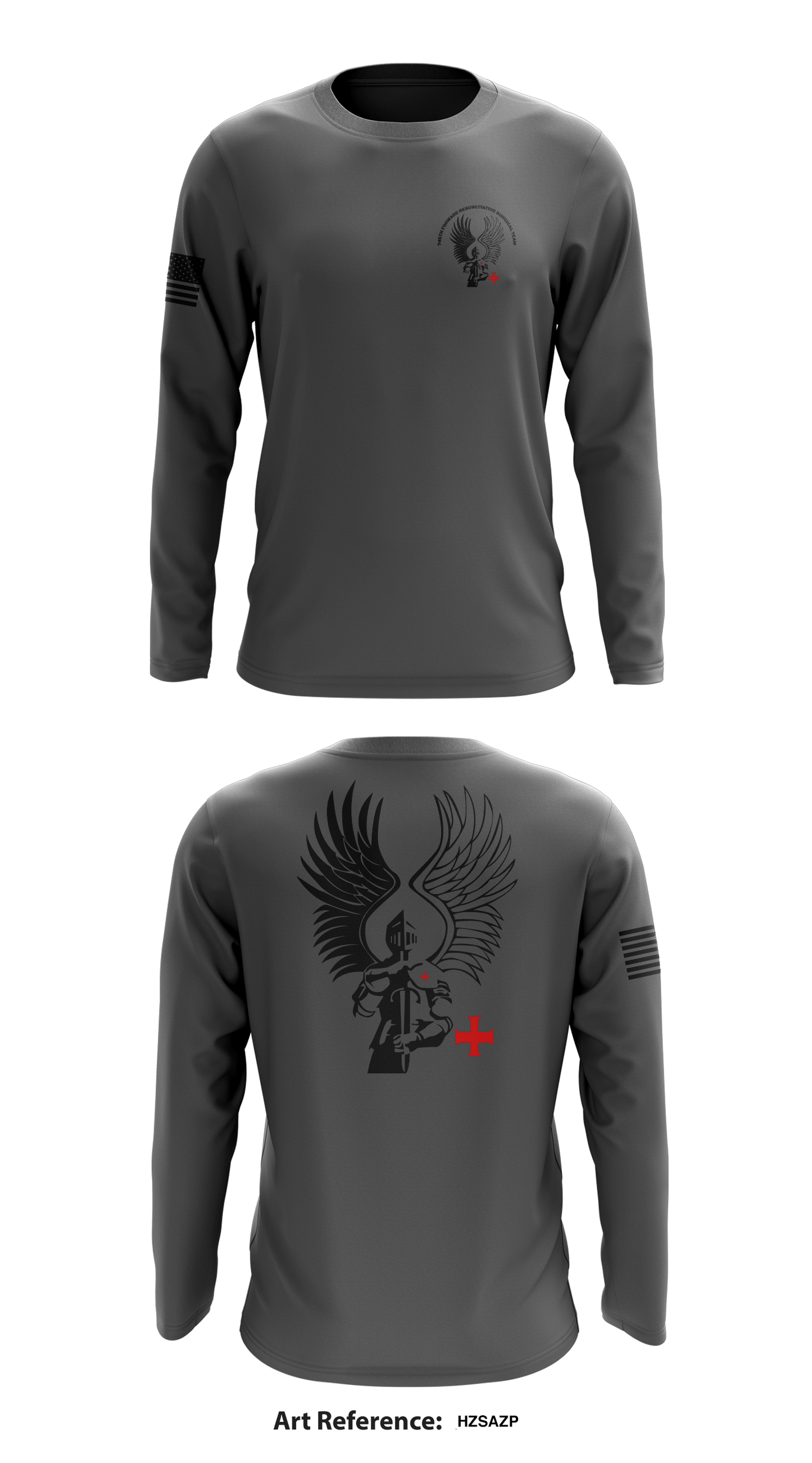745th Forward Resuscitative Surgical Team  Store 1 Core Men's LS Performance Tee - hzSaZP