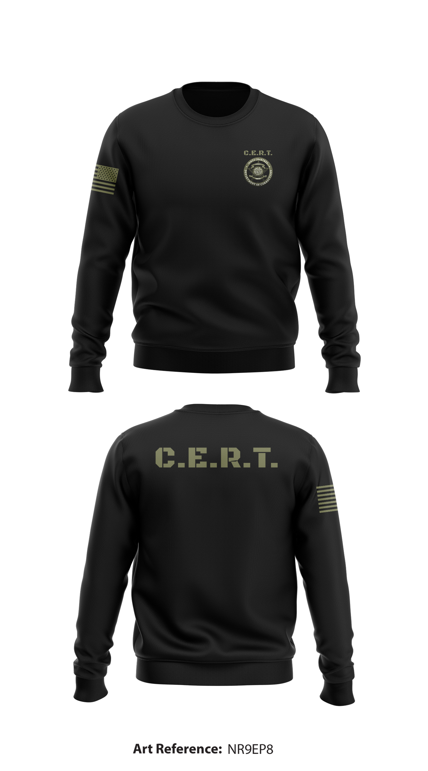 C.E.R.T. Store 1 Core Men's Crewneck Performance Sweatshirt - Nr9EP8