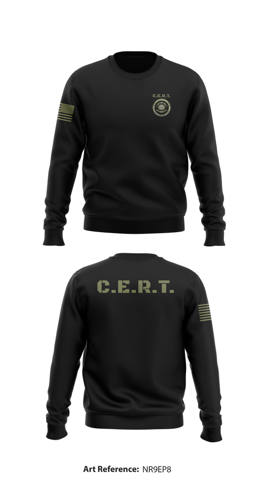 C.E.R.T. Store 1 Core Men's Crewneck Performance Sweatshirt - Nr9EP8