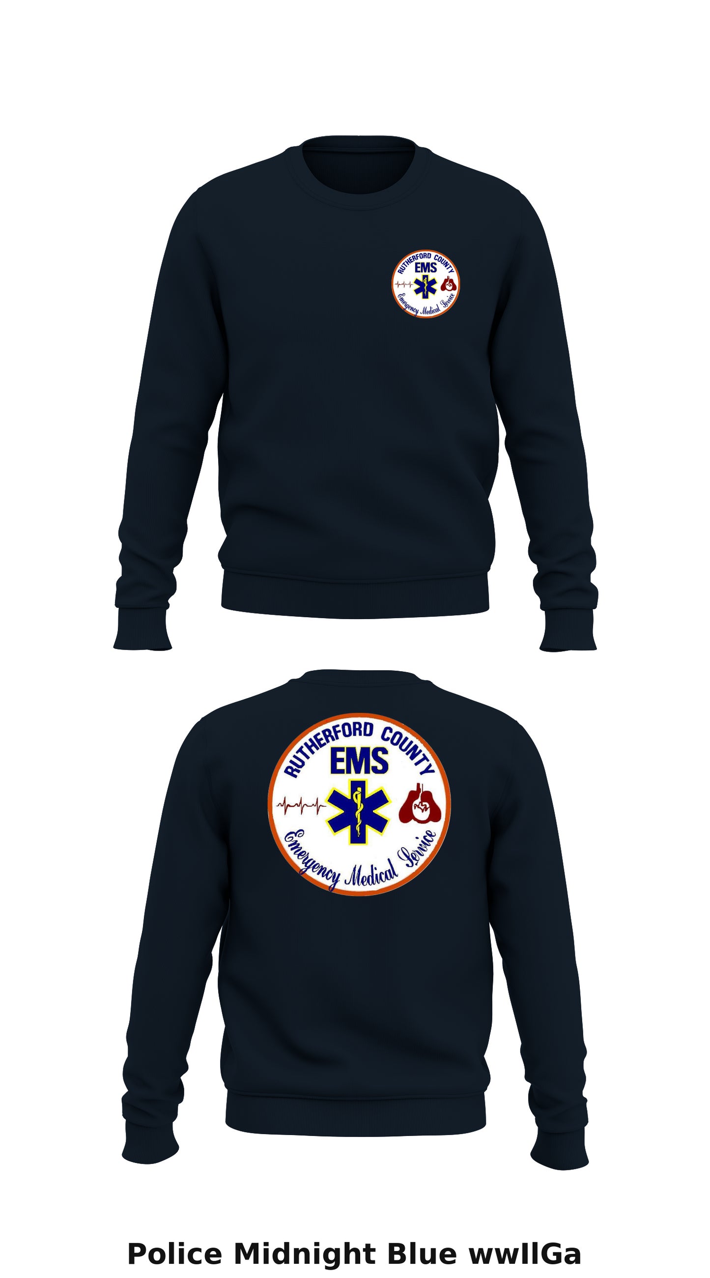 Rutherford County EMS Store 1 Core Men's Crewneck Performance Sweatshirt - wwIlGa