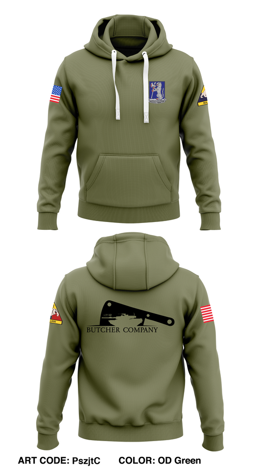 Butcher Co, 1-77 AR Core Men's Hooded Performance Sweatshirt - Hoodie -PszjtC
