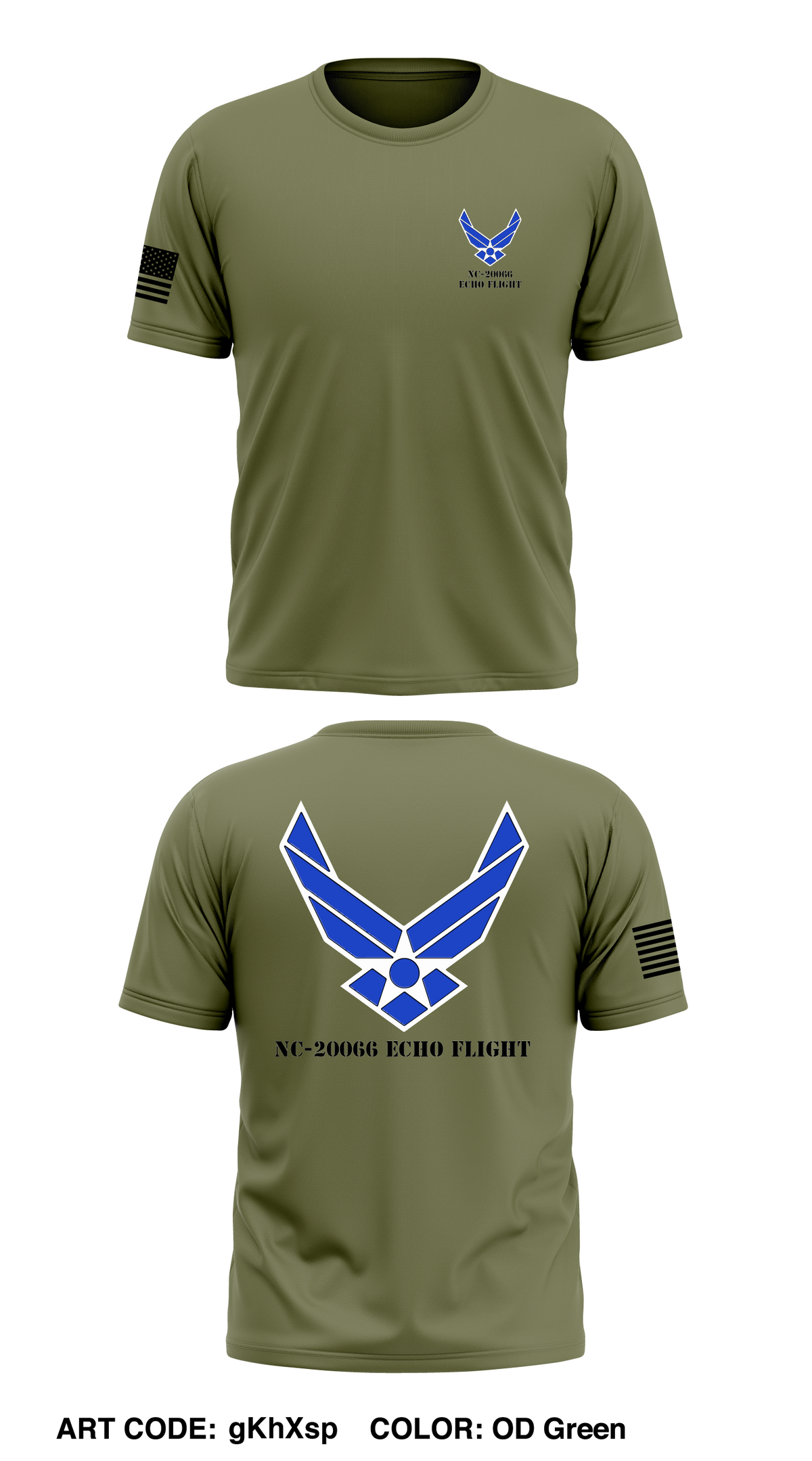 NC-20066 ECHO FLIGHT  Store 1 Core Men's SS Performance Tee - gKhXsp
