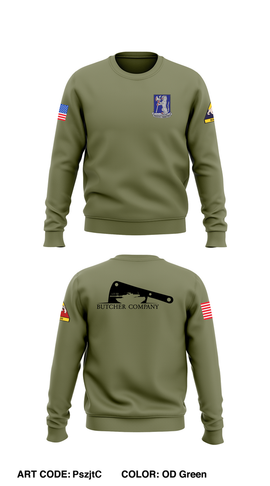 Butcher Co, 1-77 AR Core Men's Crewneck Performance Sweatshirt - PszjtC