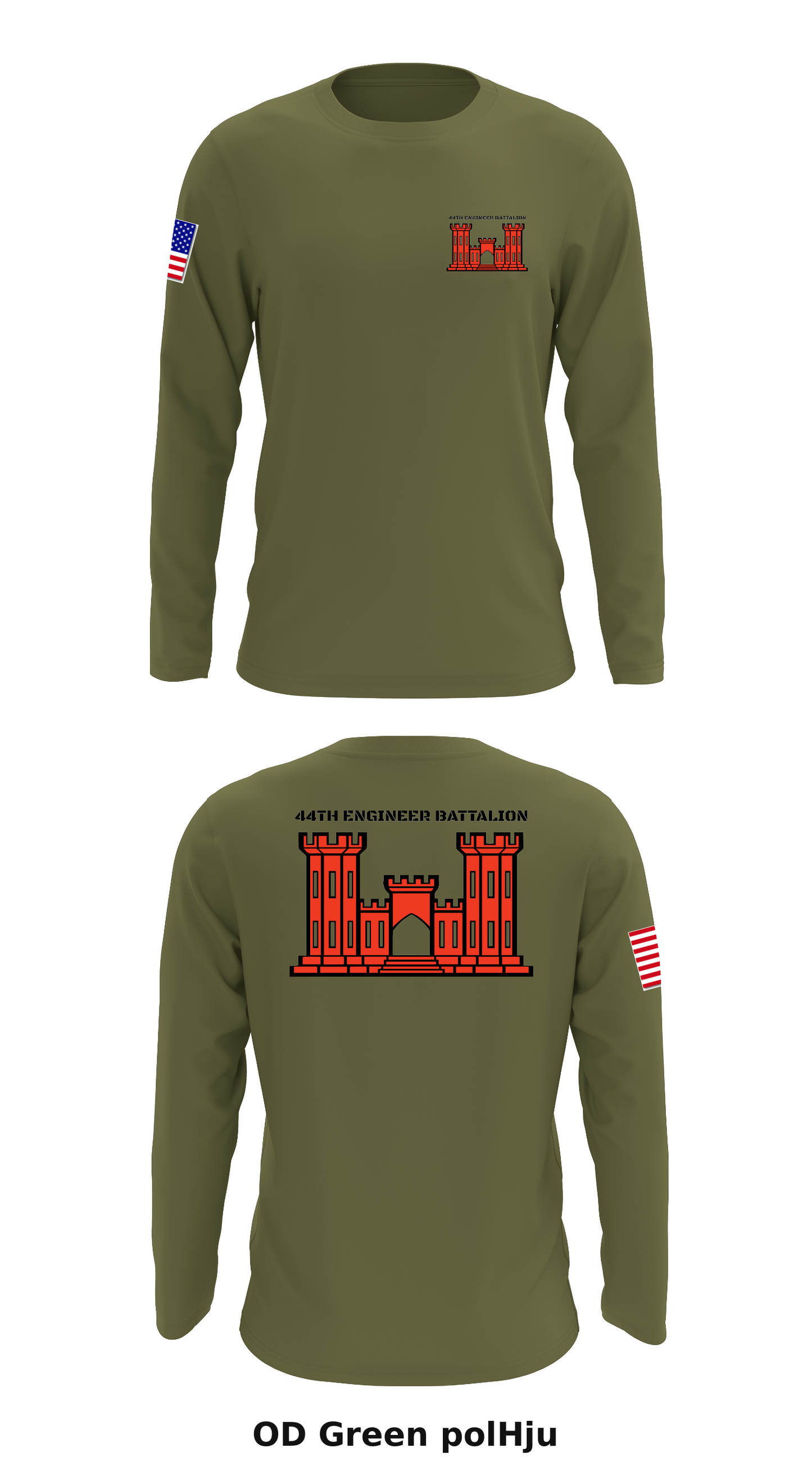44th Engineer Battalion  Store 1 Core Men's LS Performance Tee - polHju