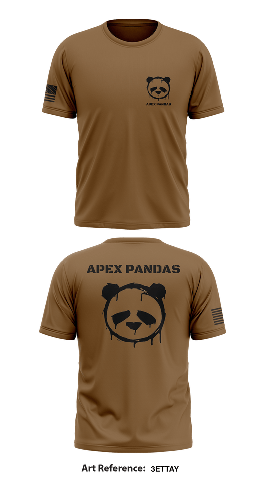 APEX PANDAS  Store 1 Core Men's SS Performance Tee - 3ETTAy