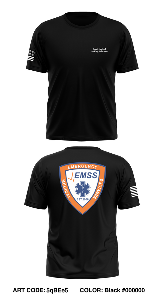 Event Medical Staffing Solutions Store 1 Core Men's SS Performance Tee - 5qBEe5