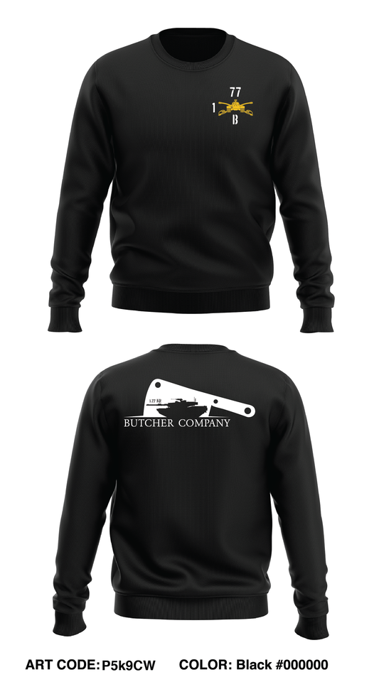 Butcher Co, 1-77 AR Core Men's Crewneck Performance Sweatshirt - P5k9CW