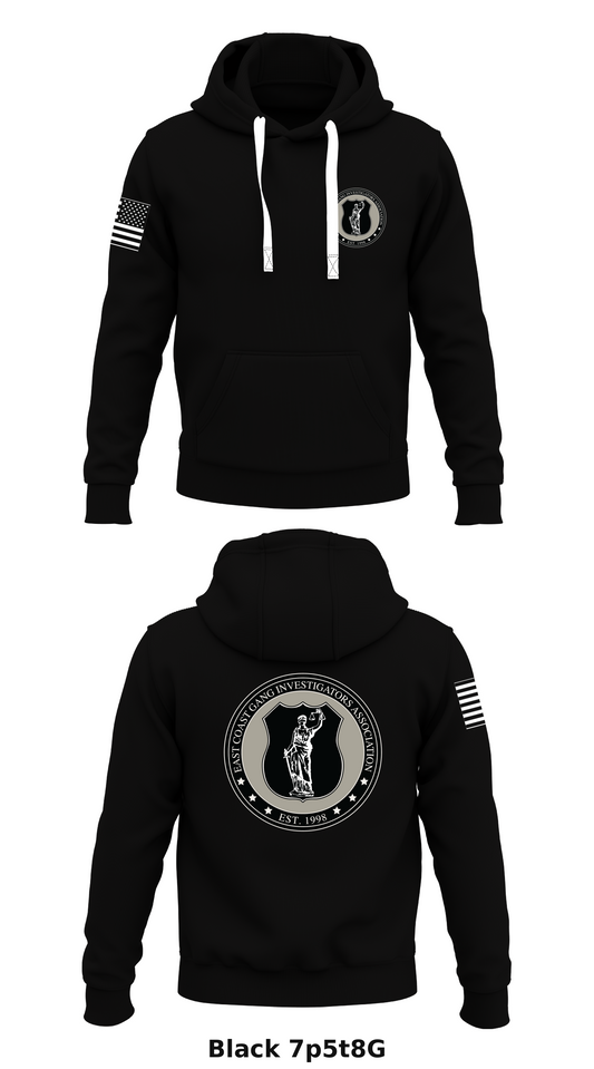 East Coast Gang Investigators Association  Store 1  Core Men's Hooded Performance Sweatshirt - 7p5t8G