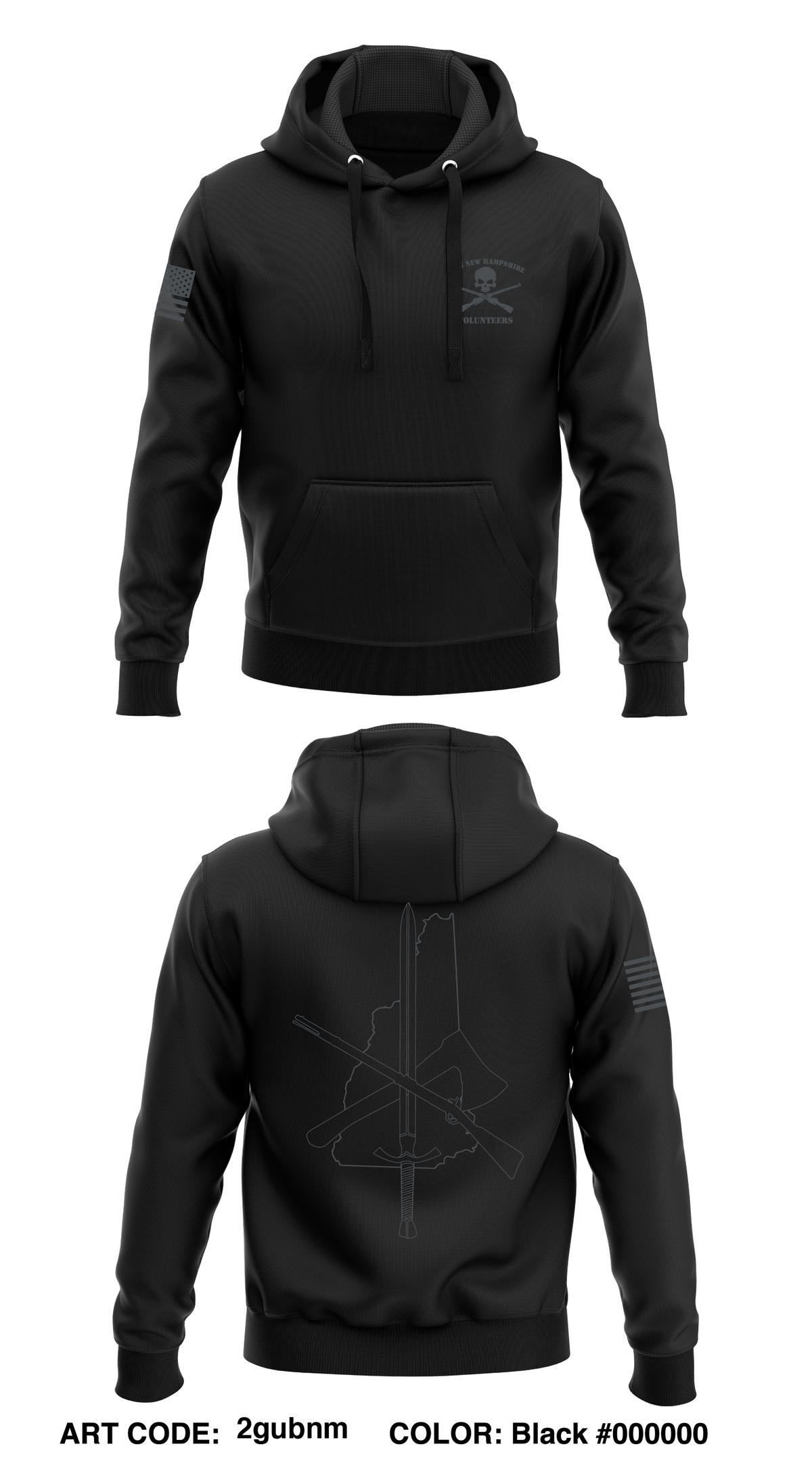 1th New Hampshire Volunteers Store 1  Core Men's Hooded Performance Sweatshirt - 2gubnm