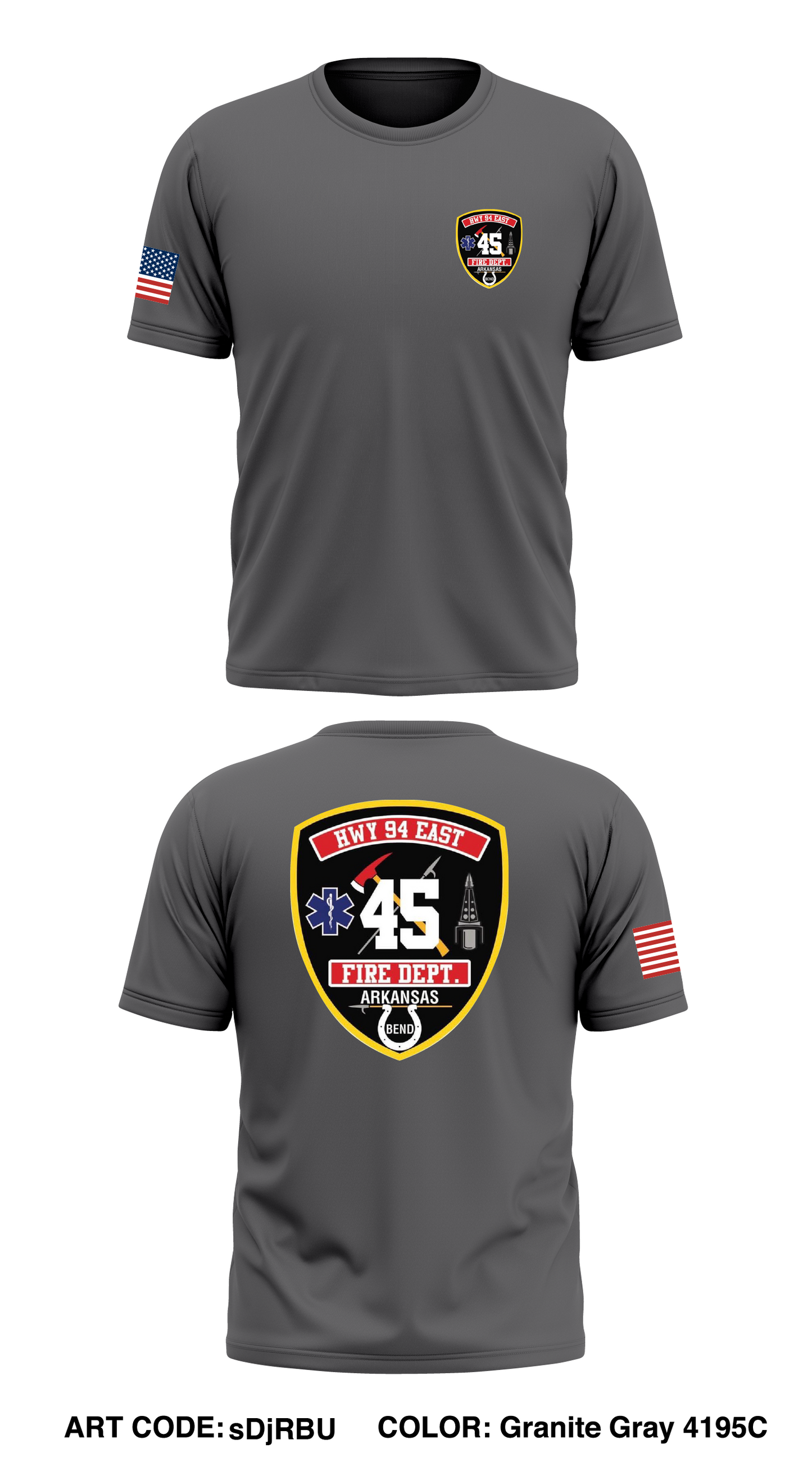 HWY 94E FD Store 1 Core Men's SS Performance Tee - sDjRBU