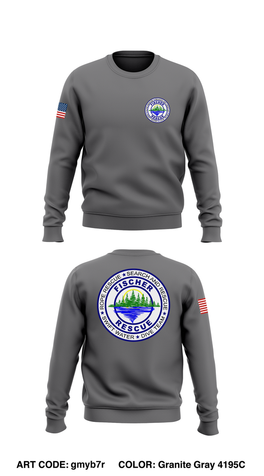 FISCHER RESCUE Store 1 Core Men's Crewneck Performance Sweatshirt - gmyb7r