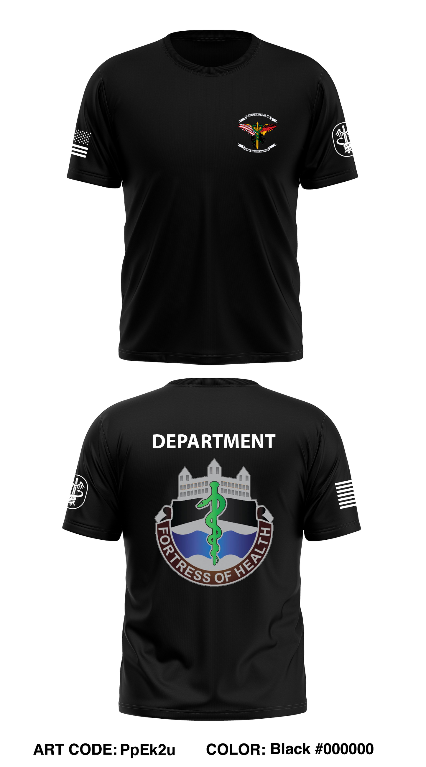 Army Health Clinic Stuttgart Store 1 Core Men's SS Performance Tee - PpEk2u