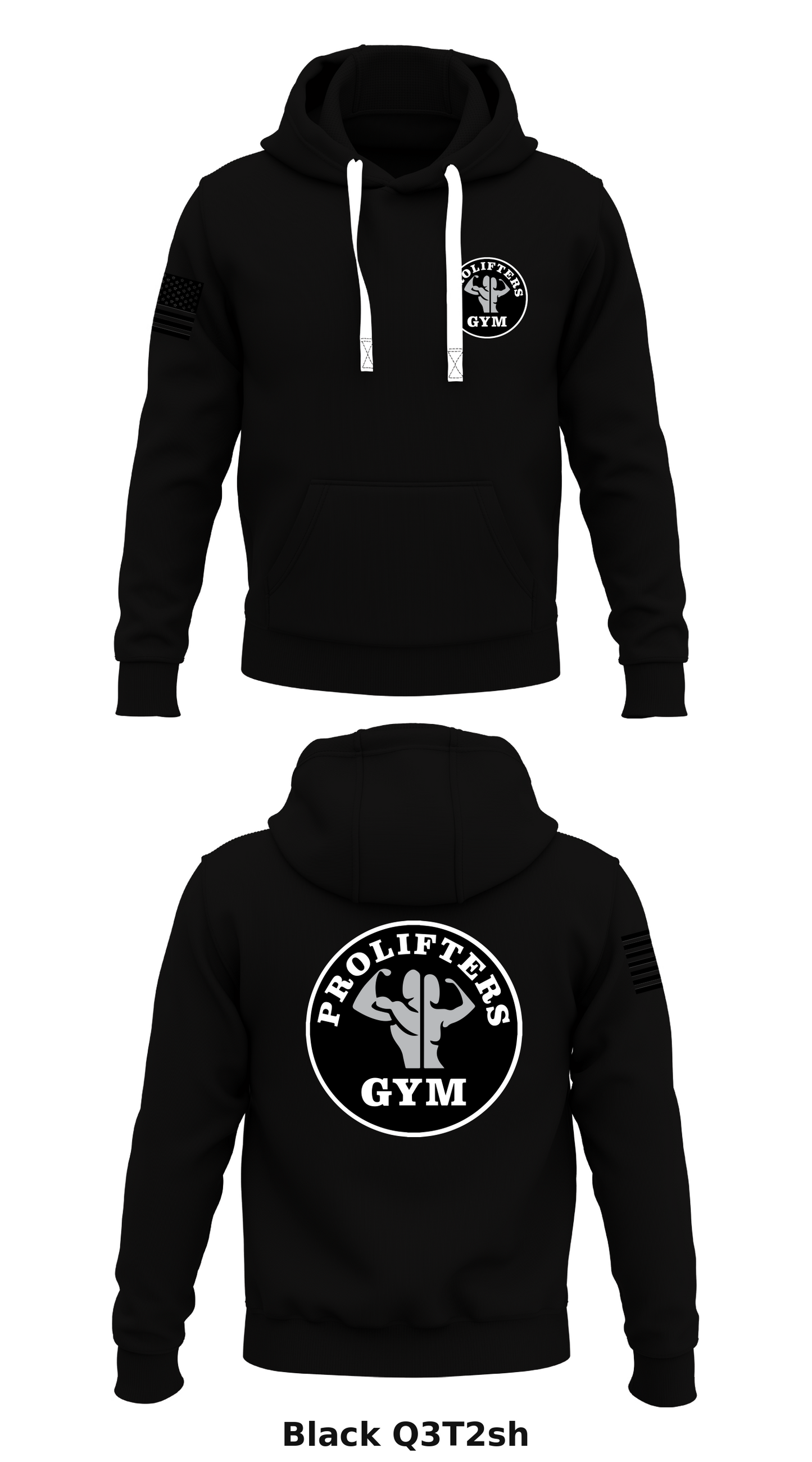 PROLIFTS Store 1  Core Men's Hooded Performance Sweatshirt - Q3T2sh