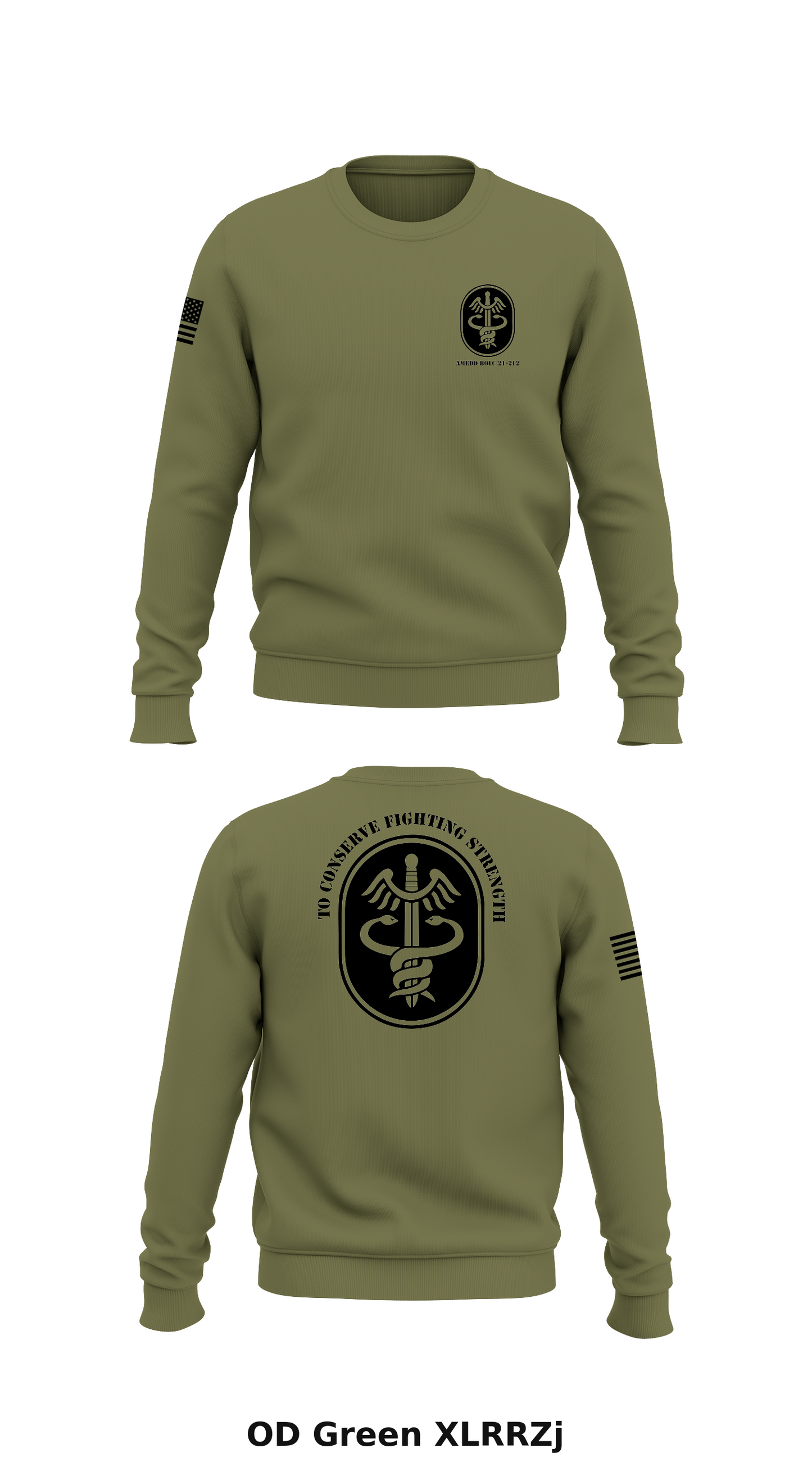 AMEDD Store 1 Core Men's Crewneck Performance Sweatshirt - XLRRZj