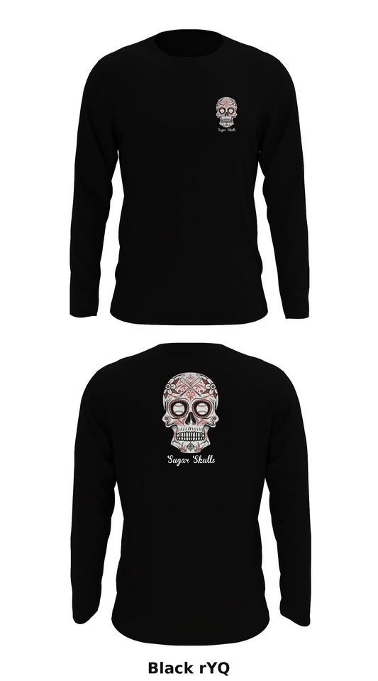 Sugar Skulls Store 1 Core Men's LS Performance Tee - rYQ
