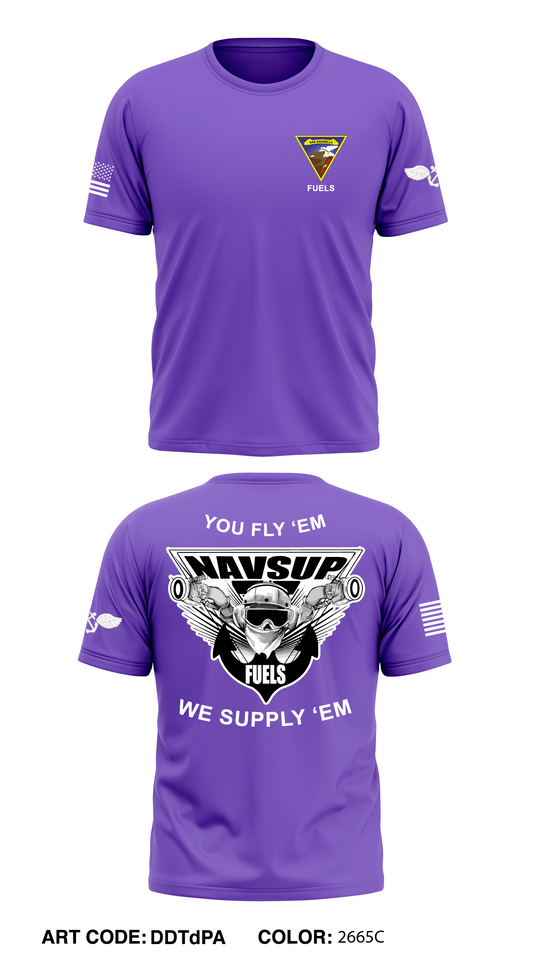 NAVSUP FUELS Store 1 Core Men's SS Performance Tee - DDTdPA