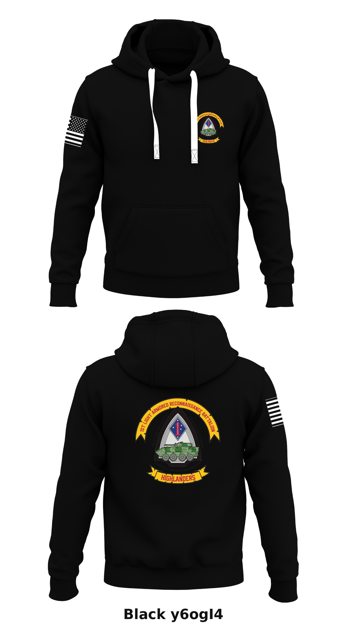 1st Light Armored Reconnaissance Battalion  Store 1  Core Men's Hooded Performance Sweatshirt - y6ogI4