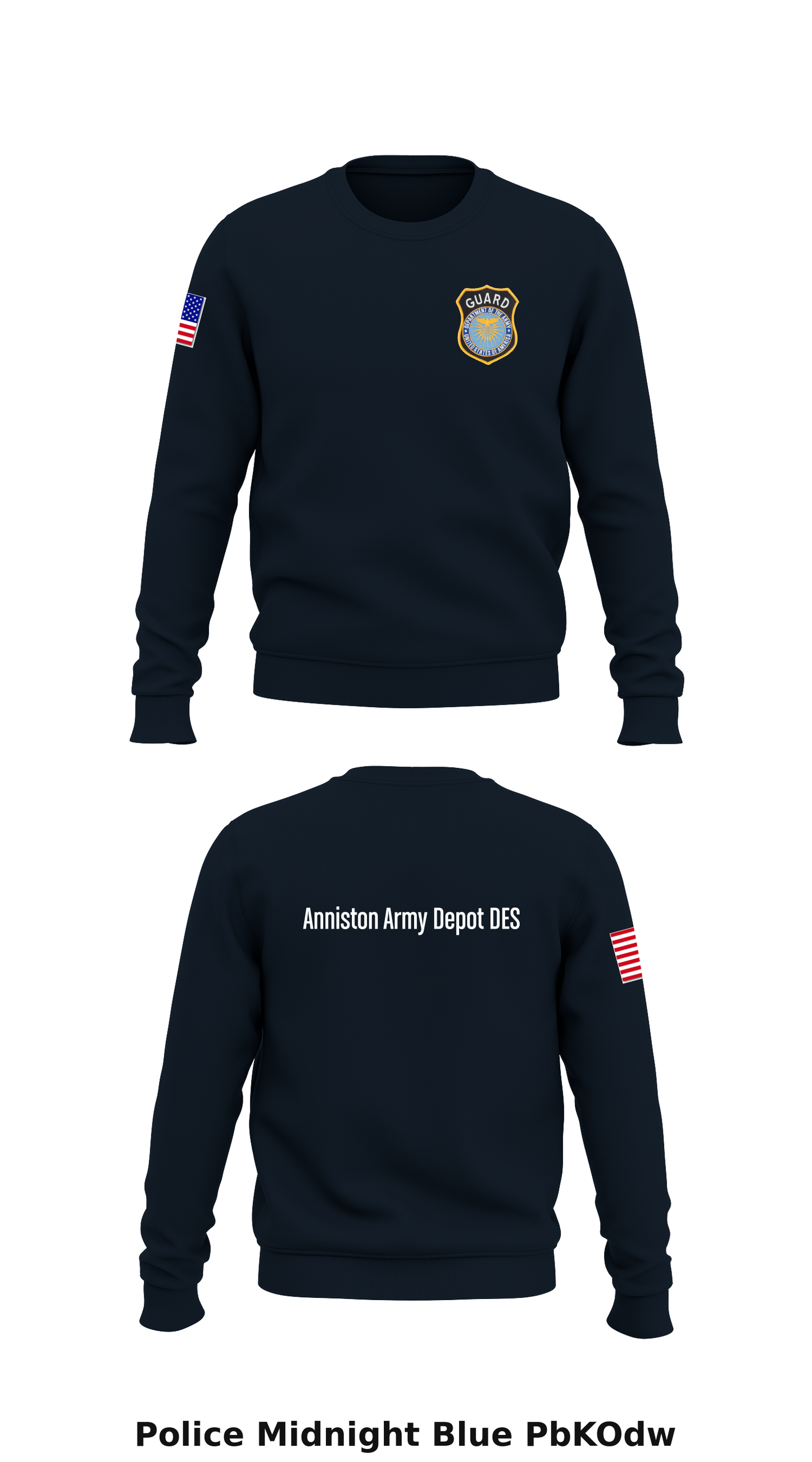 Anniston Army Depot DES Store 1 Core Men's Crewneck Performance Sweatshirt - PbKOdw