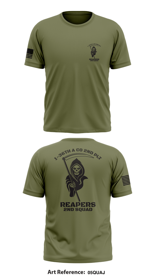 1-36th 2nd PLT Reapers Store 1 Core Men's SS Performance Tee - 05quAj (2ND SQUAD)
