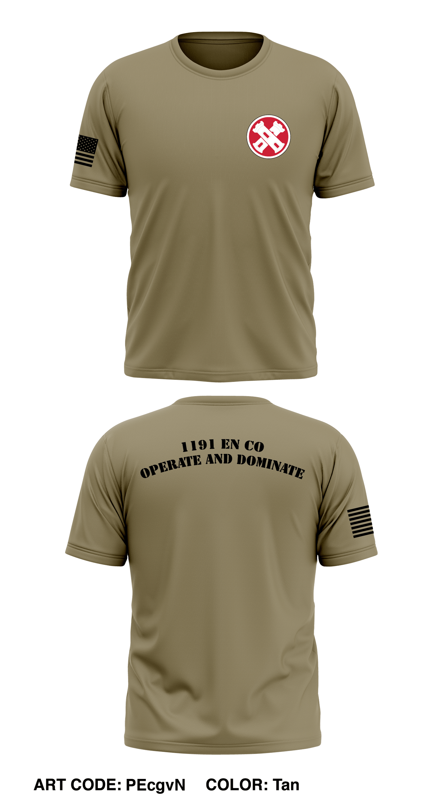 1191 EN CO Store 1 Core Men's SS Performance Tee - PEcgvN