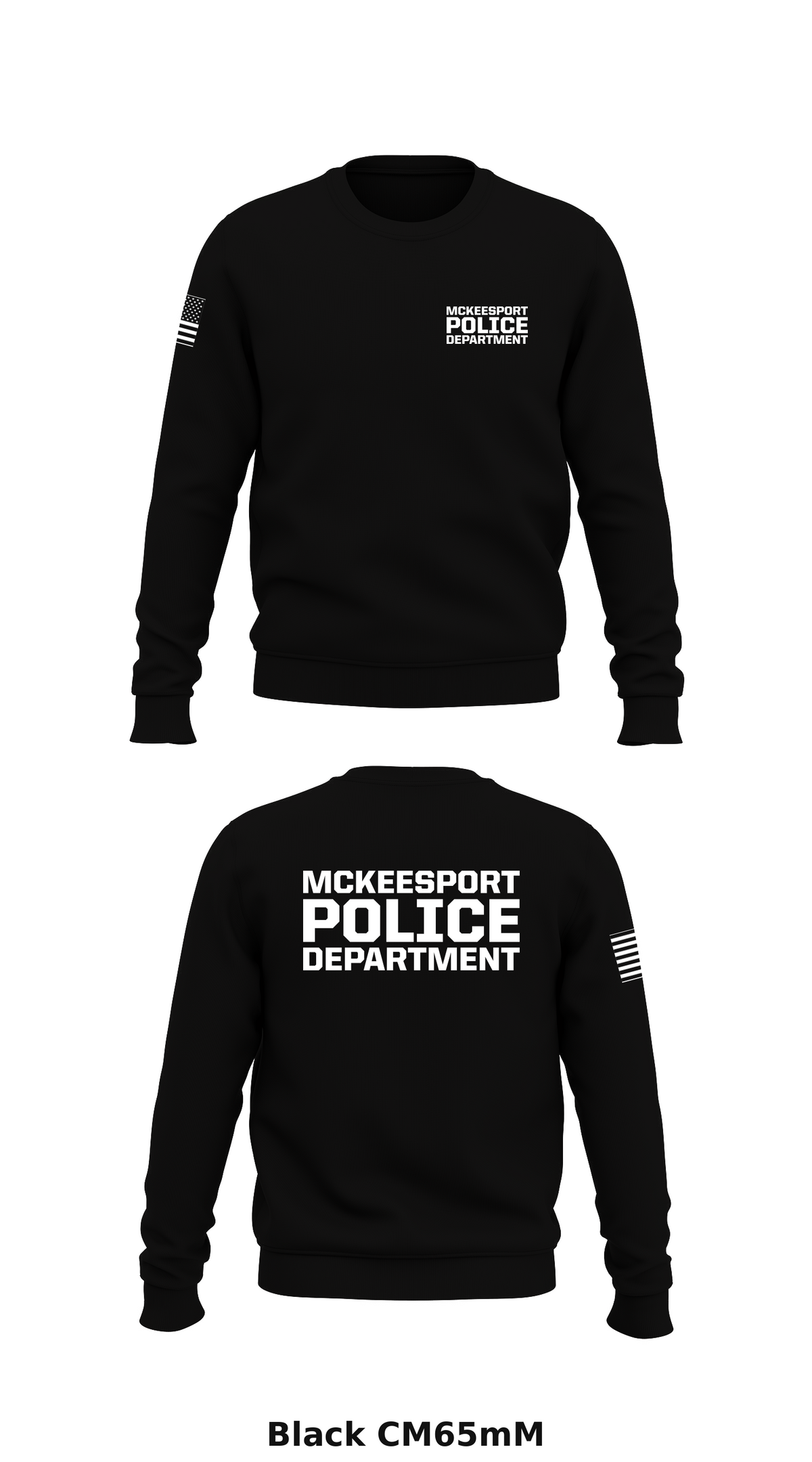 Mckeesport police department  Store 1 Core Men's Crewneck Performance Sweatshirt - CM65mM
