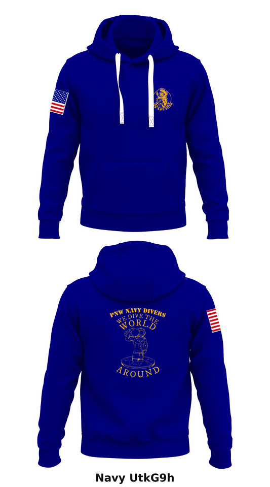 Everett Dive Locker Store 1  Core Men's Hooded Performance Sweatshirt - UtkG9h