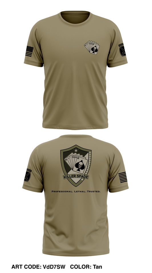 B Co, 1-10 AB, 10 CAB Store 1 Core Men's SS Performance Tee - VdD7SW