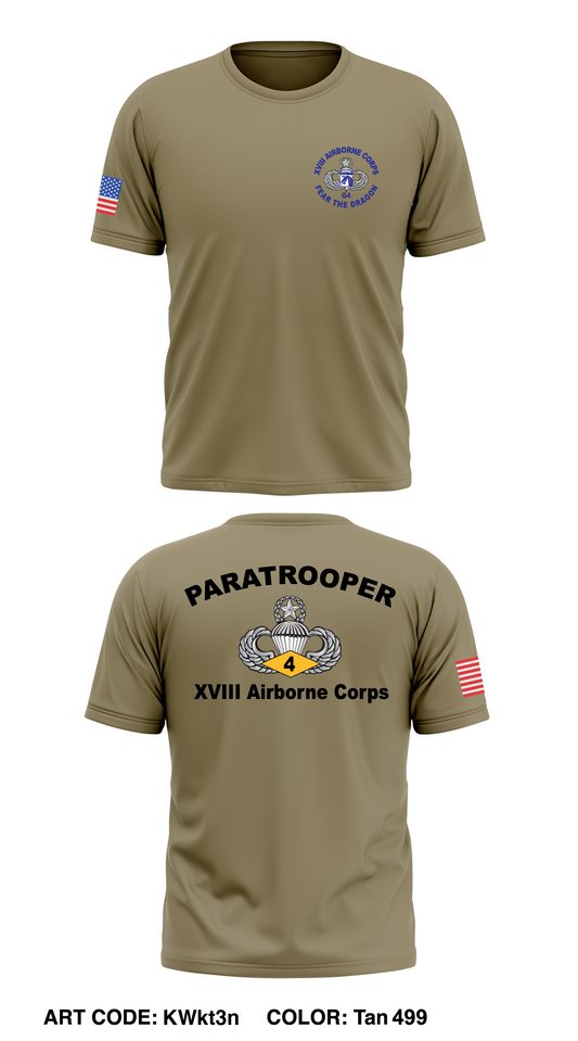 18th Airborne Corps G4 Store 1 Core Men's SS Performance Tee - KWkt3n