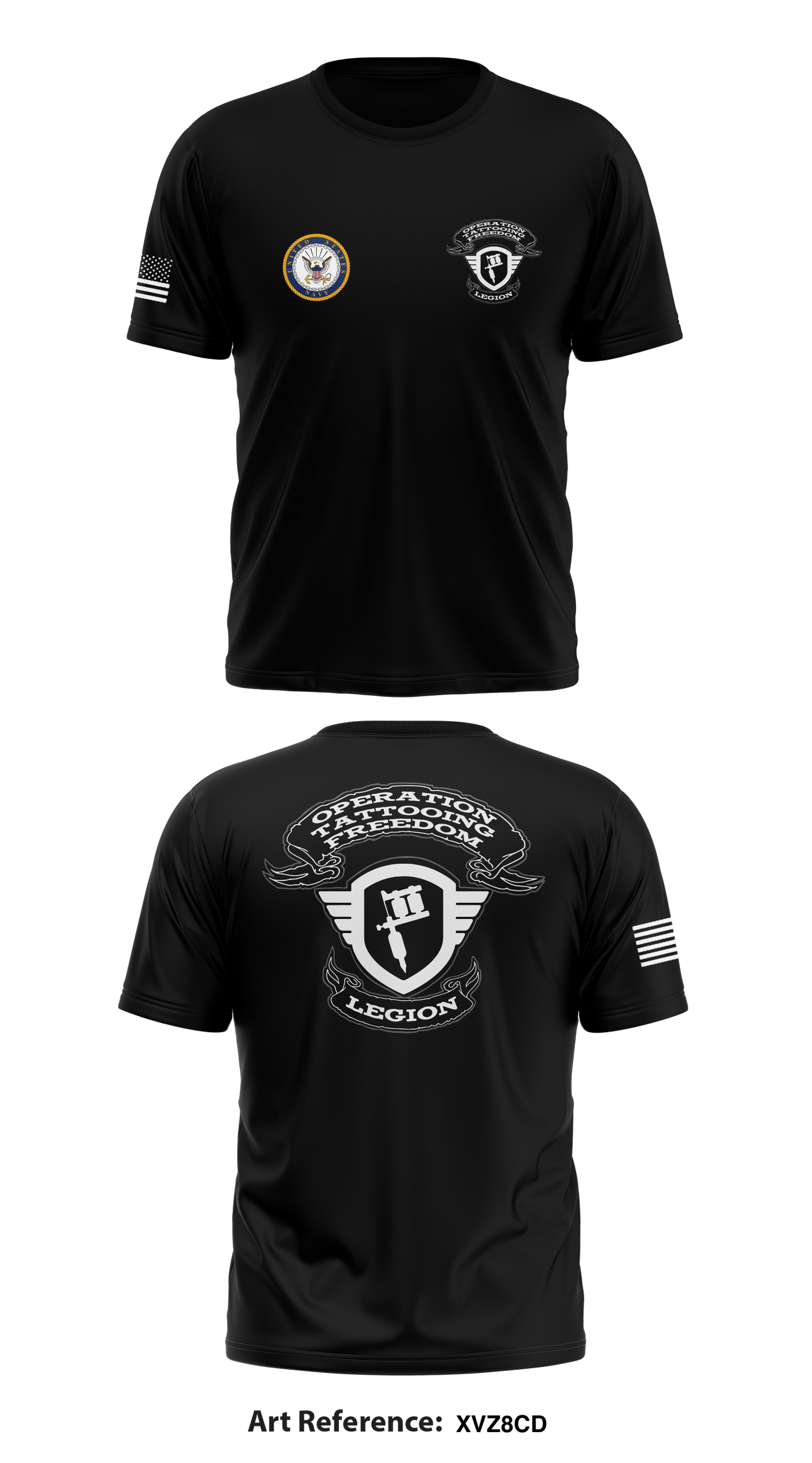 Operation Tattooing freedom Store 1 Core Men's SS Performance Tee - xvz8CD