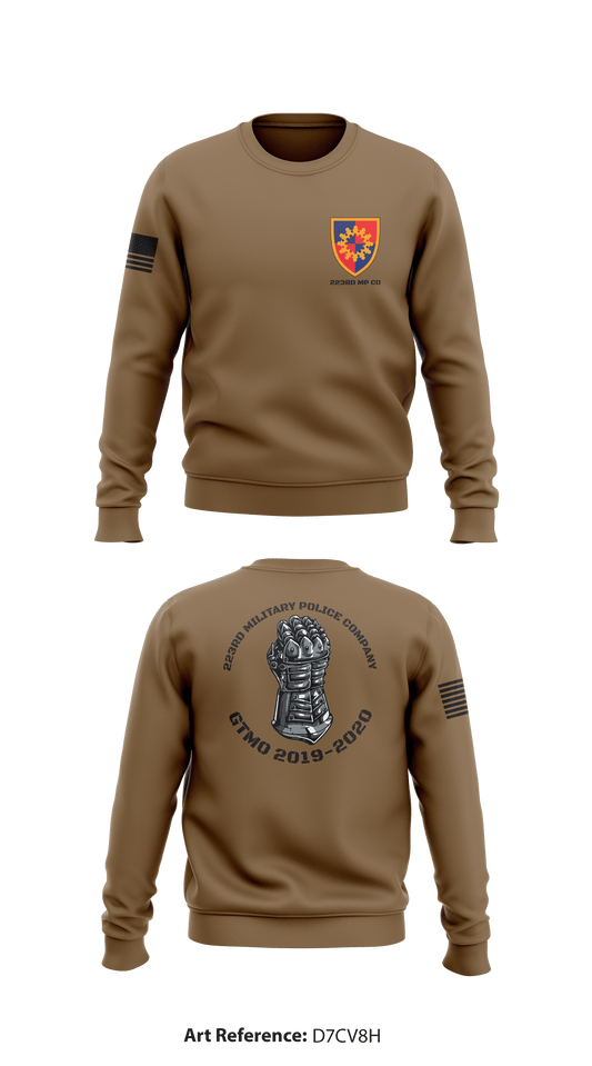 223rd Military Police Company Store 1 Core Men's Crewneck Performance Sweatshirt - d7cV8h