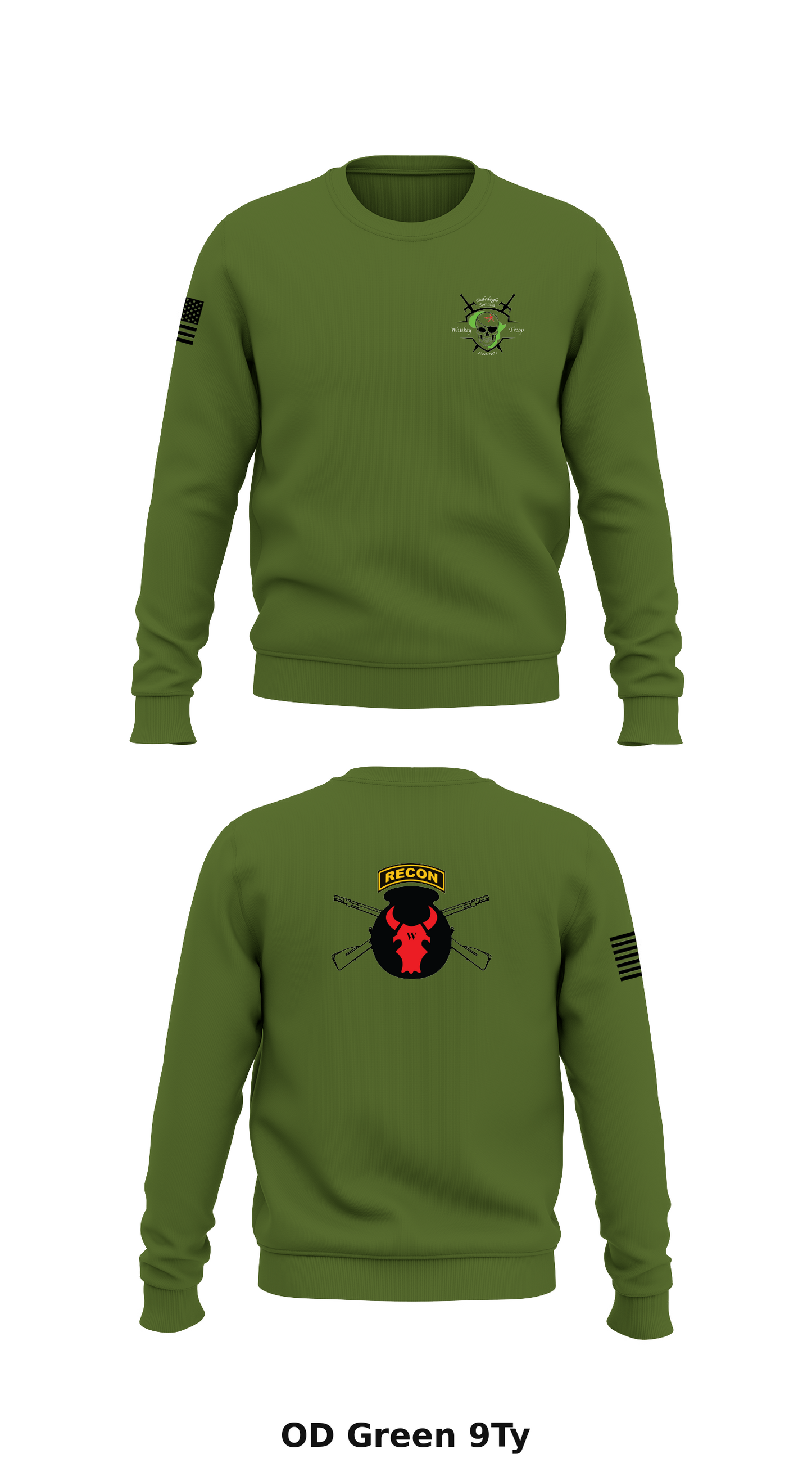 W Troop 1-113 Store 1 Core Men's Crewneck Performance Sweatshirt - 9Ty