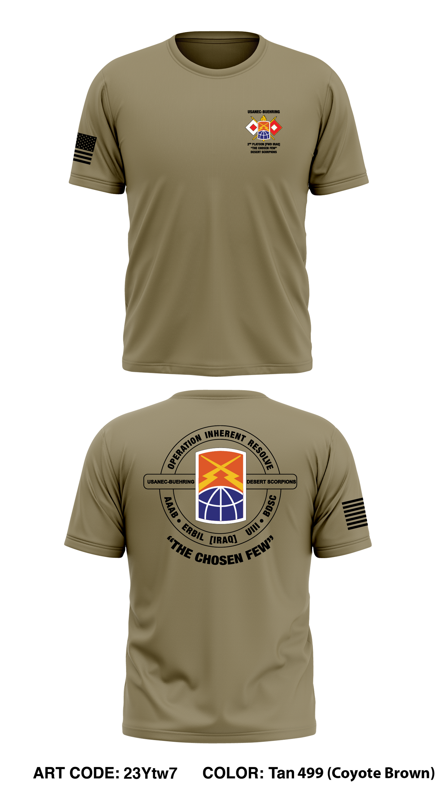 160TH TSB, 54TH SB, USANEC-B 2nd PLT Store 1 Core Men's SS Performance Tee - 23Ytw7
