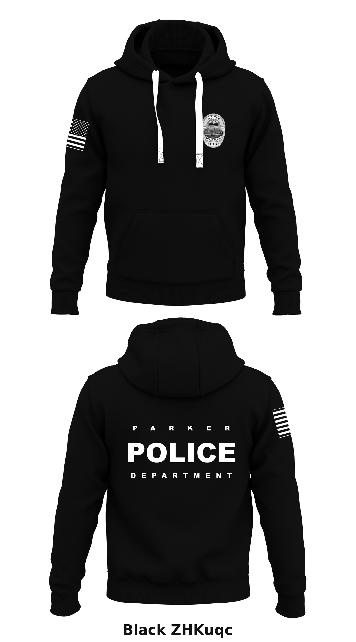 PARKER POLICE DEPARTMENT Store 1  Core Men's Hooded Performance Sweatshirt - ZHKuqc